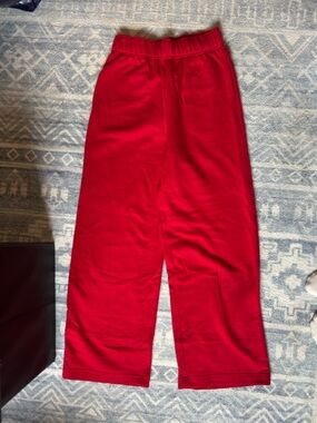 No Boundaries Bright Red Girls Wide-Leg Pants